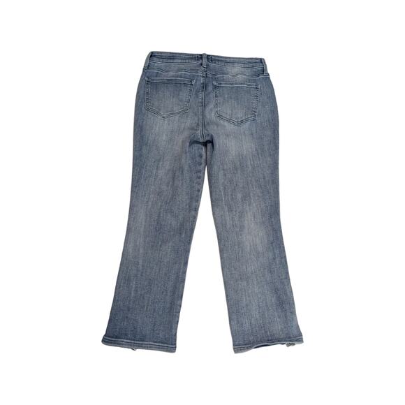 NYDJ Chloe Capri Jeans Light Wash Kick Flare Blue Clean Affection Womens 2 Pants - Picture 3 of 7